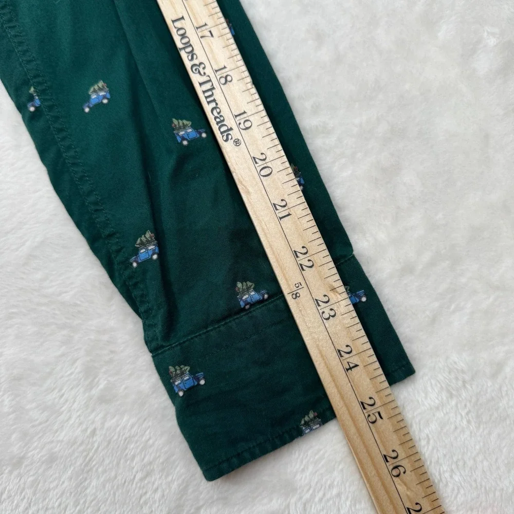 American‎ Eagle Shirt Mens S Green Christmas Truck Seriously Soft Button Down S